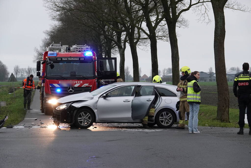 Drie gewonden bij ongeval op kruising