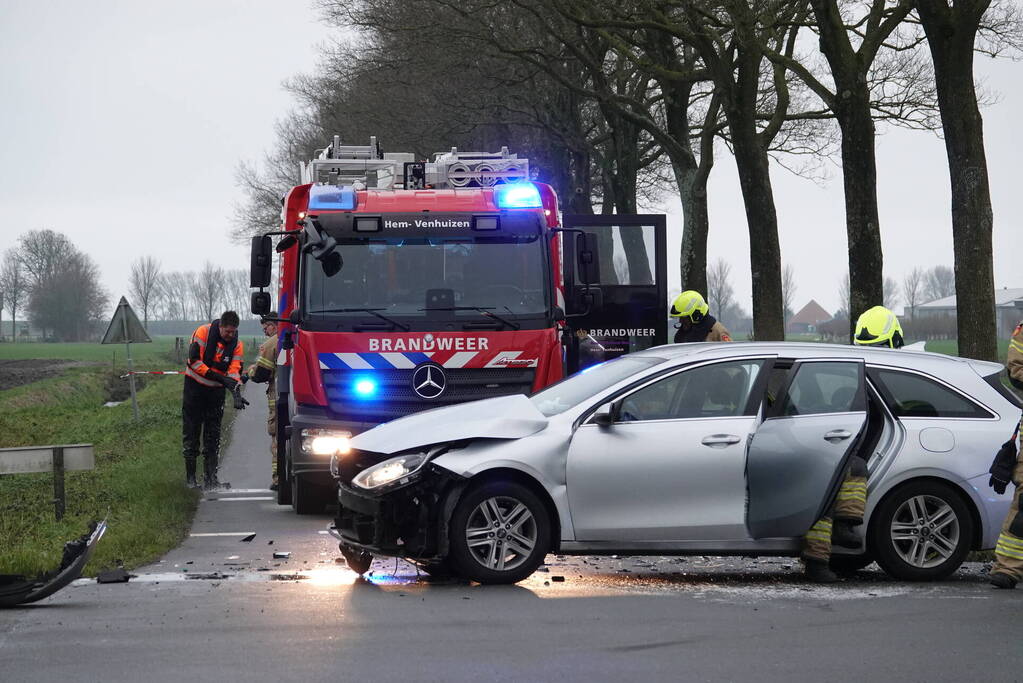 Drie gewonden bij ongeval op kruising