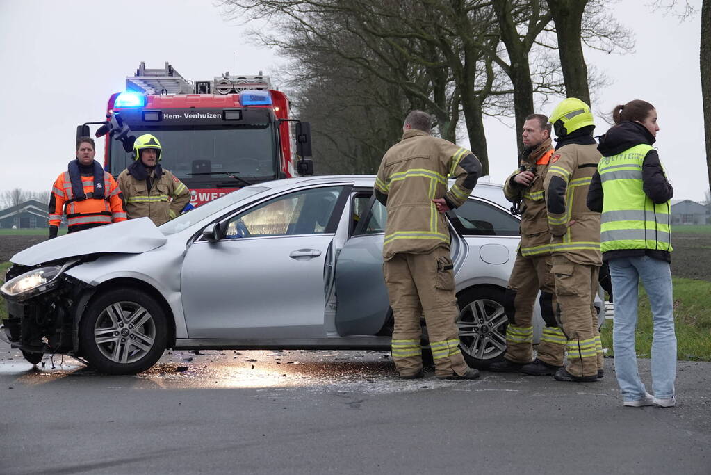 Drie gewonden bij ongeval op kruising