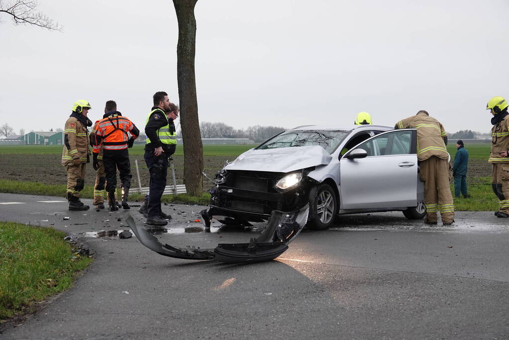 Drie gewonden bij ongeval op kruising