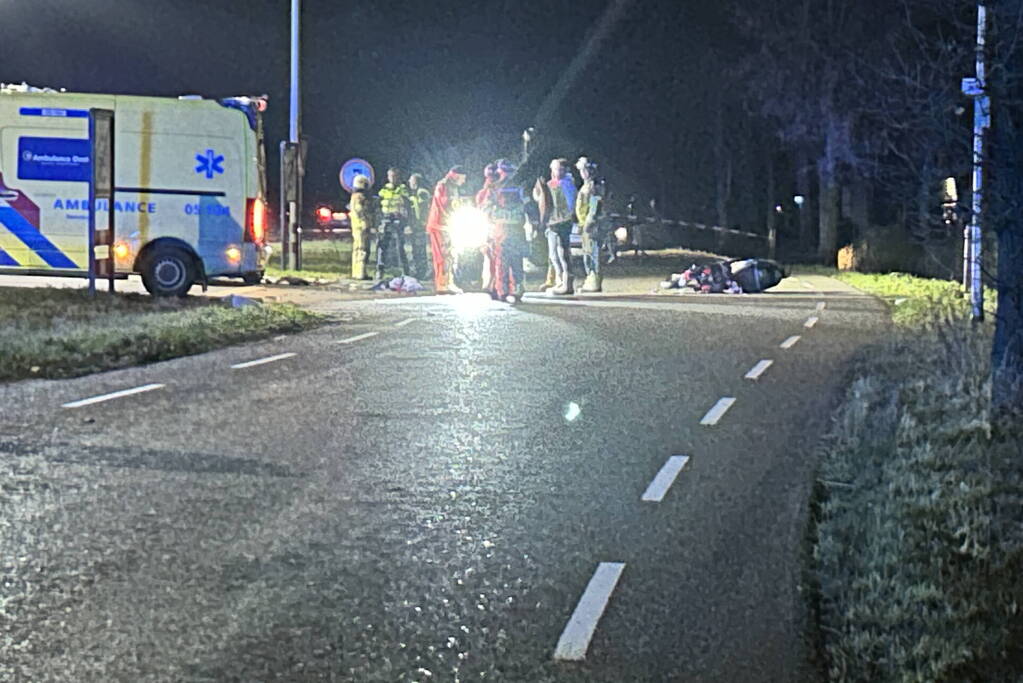 Ernstig ongeval tussen automobilist en scooterrijder