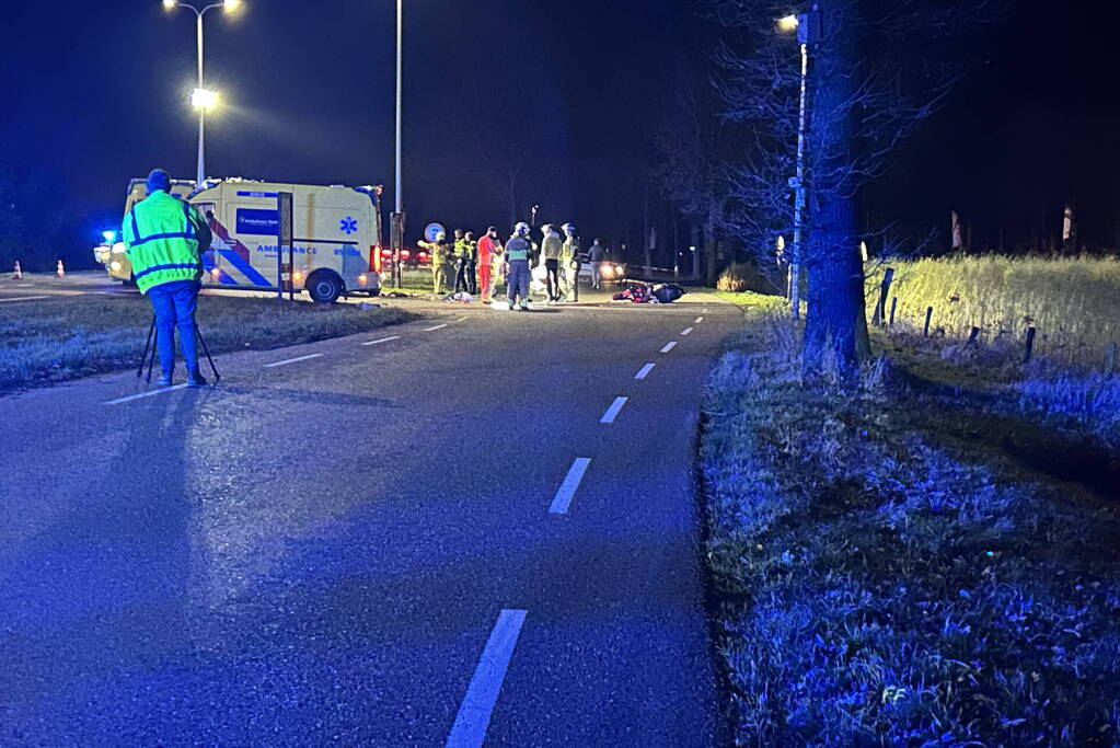 Ernstig ongeval tussen automobilist en scooterrijder