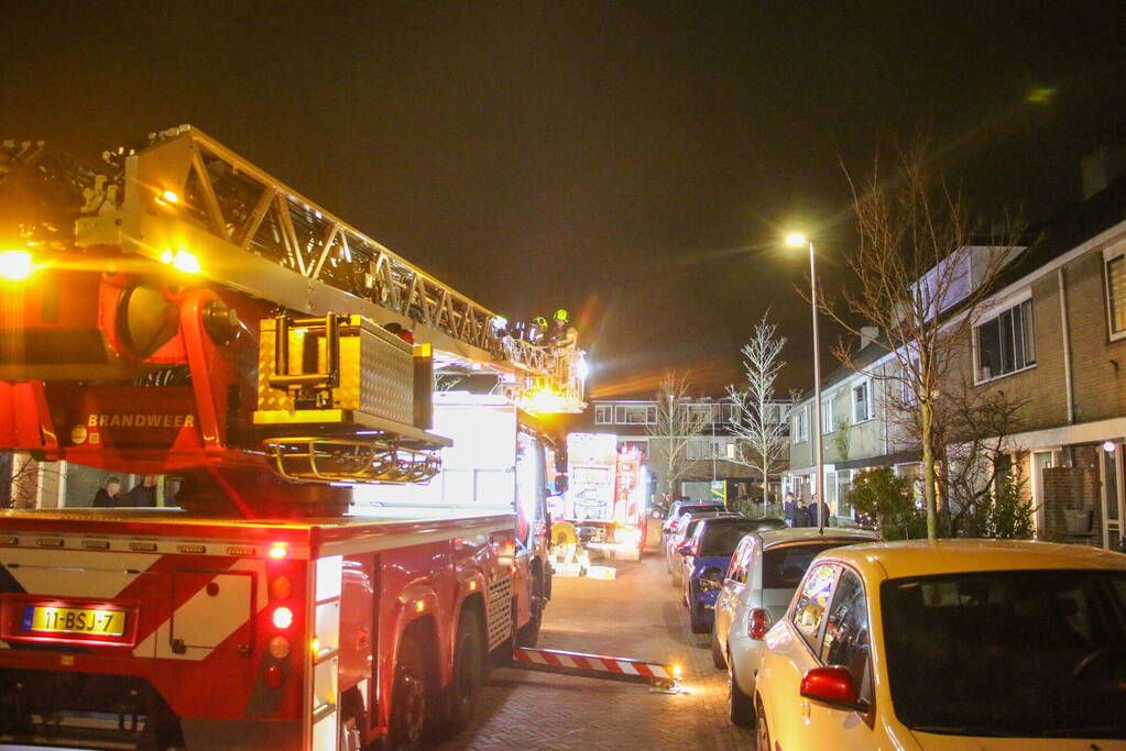 Flinke rookontwikkeling bij schoorsteenbrand