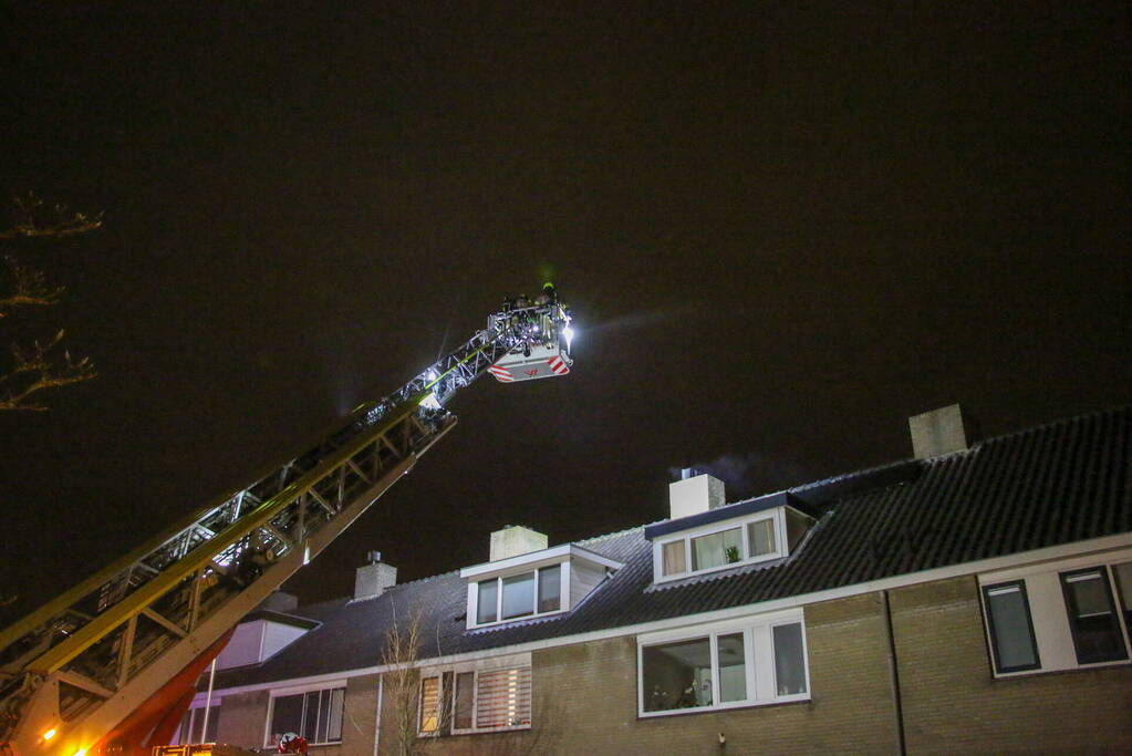 Flinke rookontwikkeling bij schoorsteenbrand