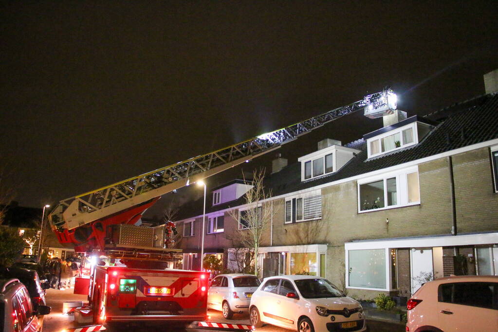 Flinke rookontwikkeling bij schoorsteenbrand