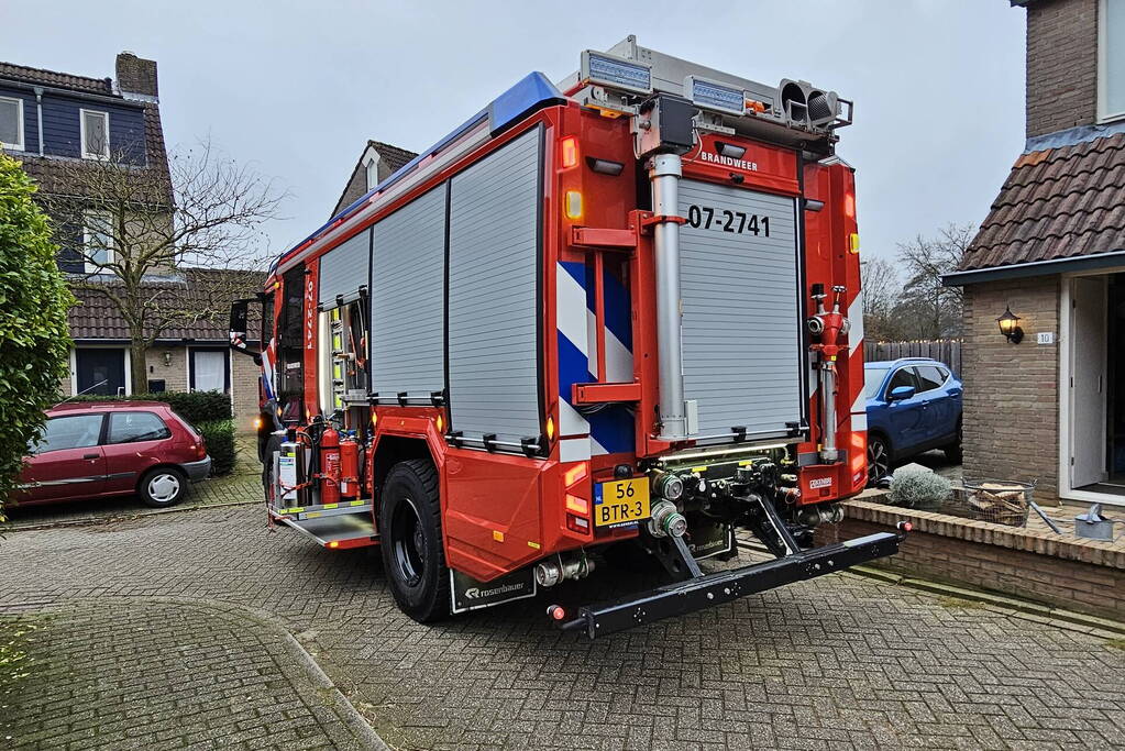 Woning vol rook door brand in pelletkachel