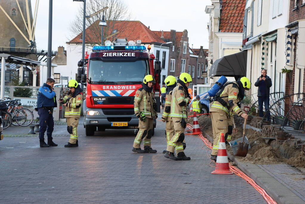 Gasleiding geraakt tijdens aanleg glasvezelkabels