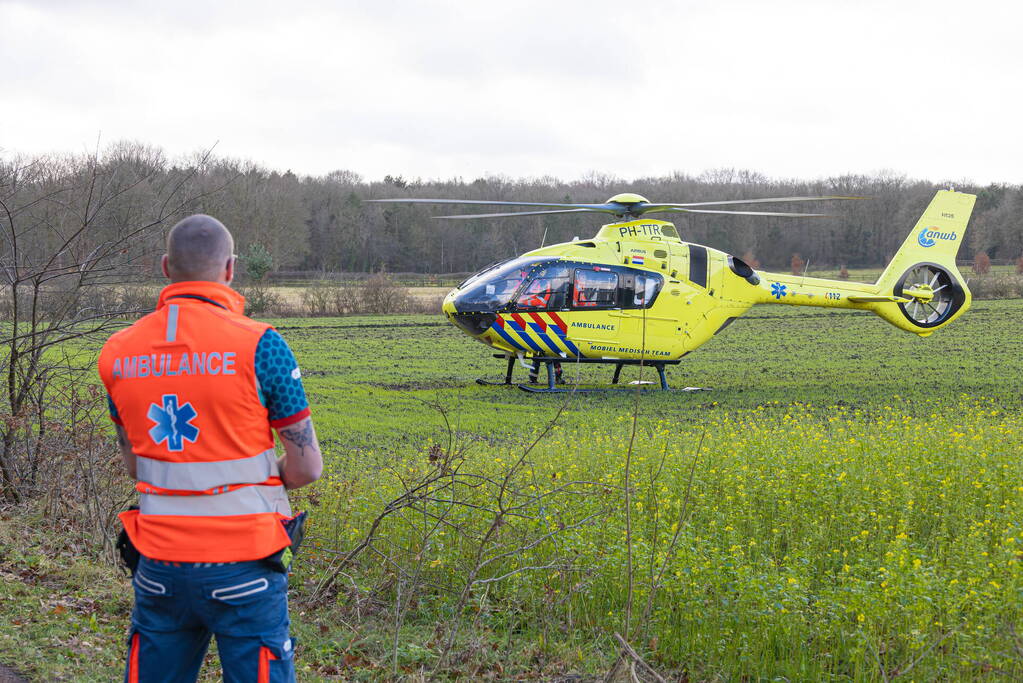 Bestuurder van bestelbus botst op boom