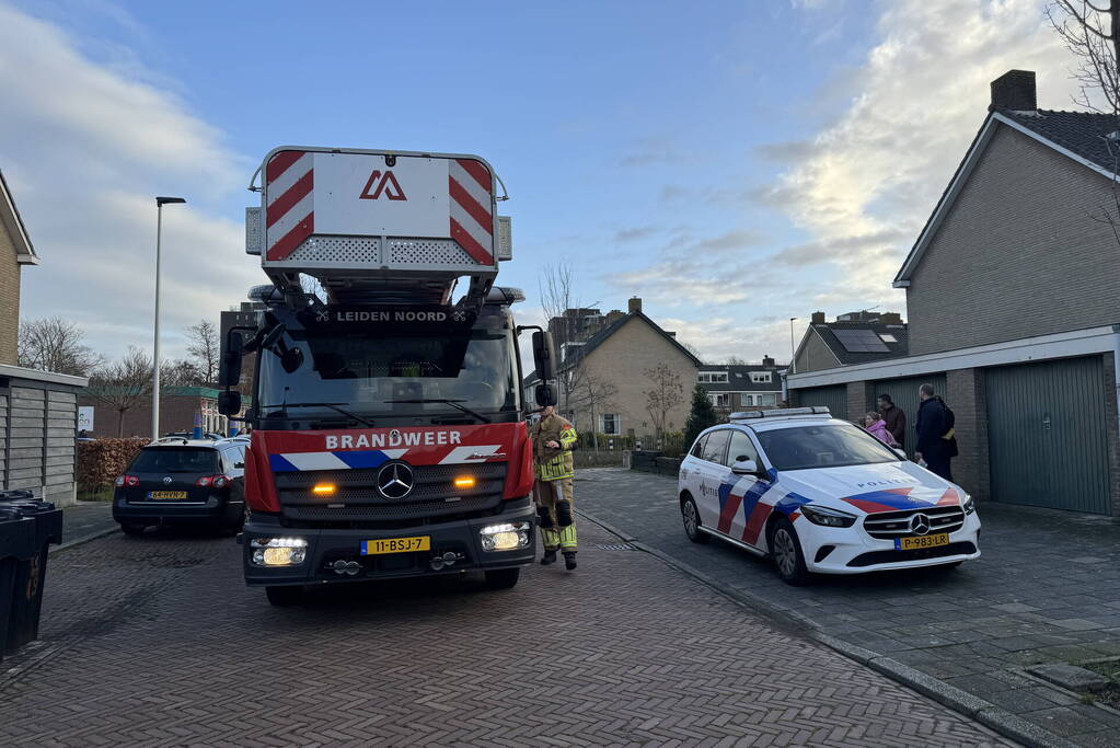 Schoorsteenbrand trekt veel bekijks