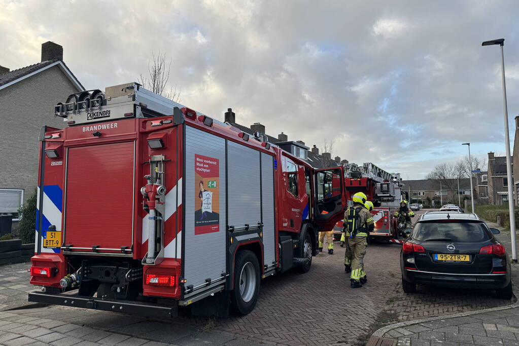 Schoorsteenbrand trekt veel bekijks