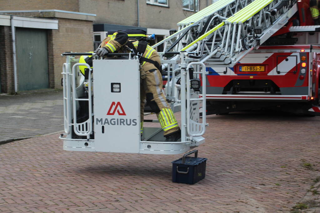 Schoorsteenbrand trekt veel bekijks