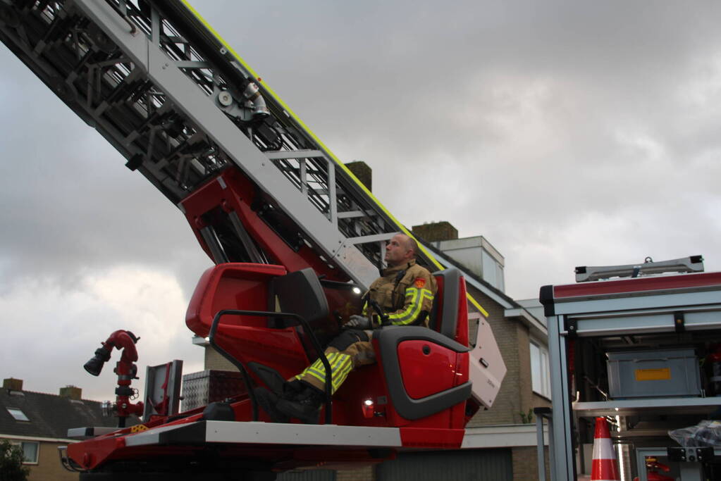 Schoorsteenbrand trekt veel bekijks