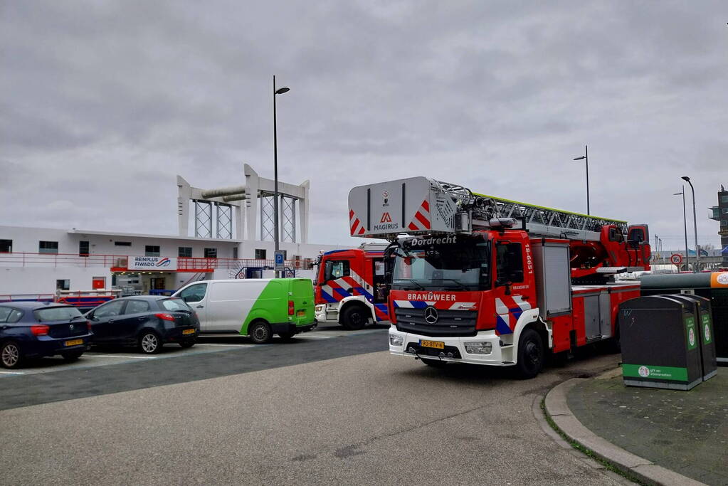 Brand aan boord van bunkerschip