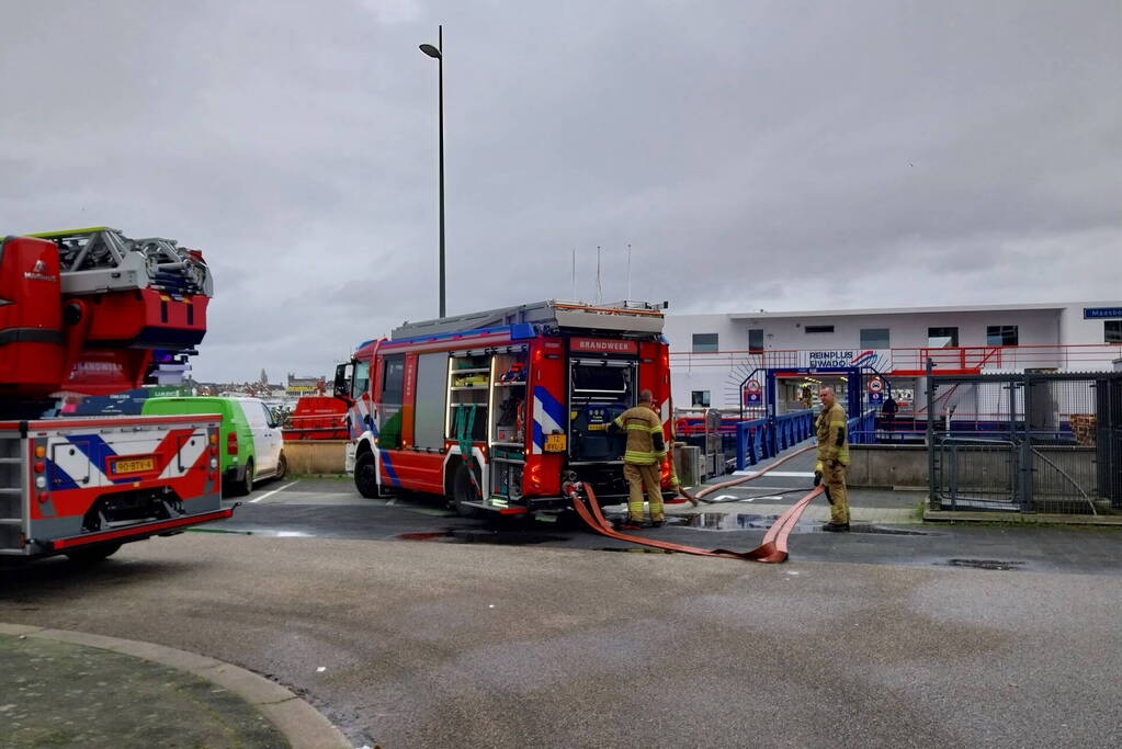 Brand aan boord van bunkerschip