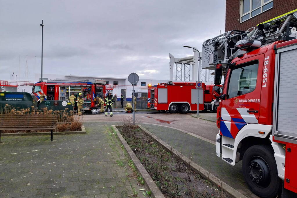 Brand aan boord van bunkerschip