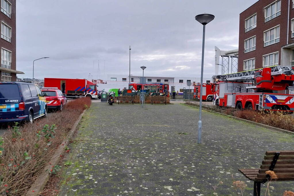 Brand aan boord van bunkerschip