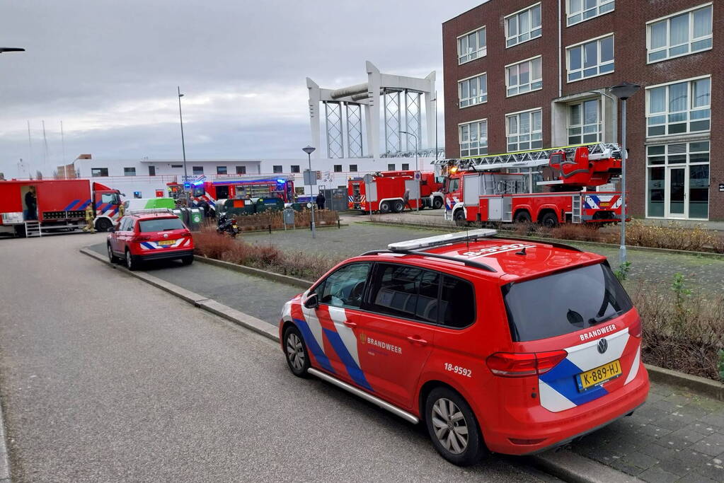 Brand aan boord van bunkerschip