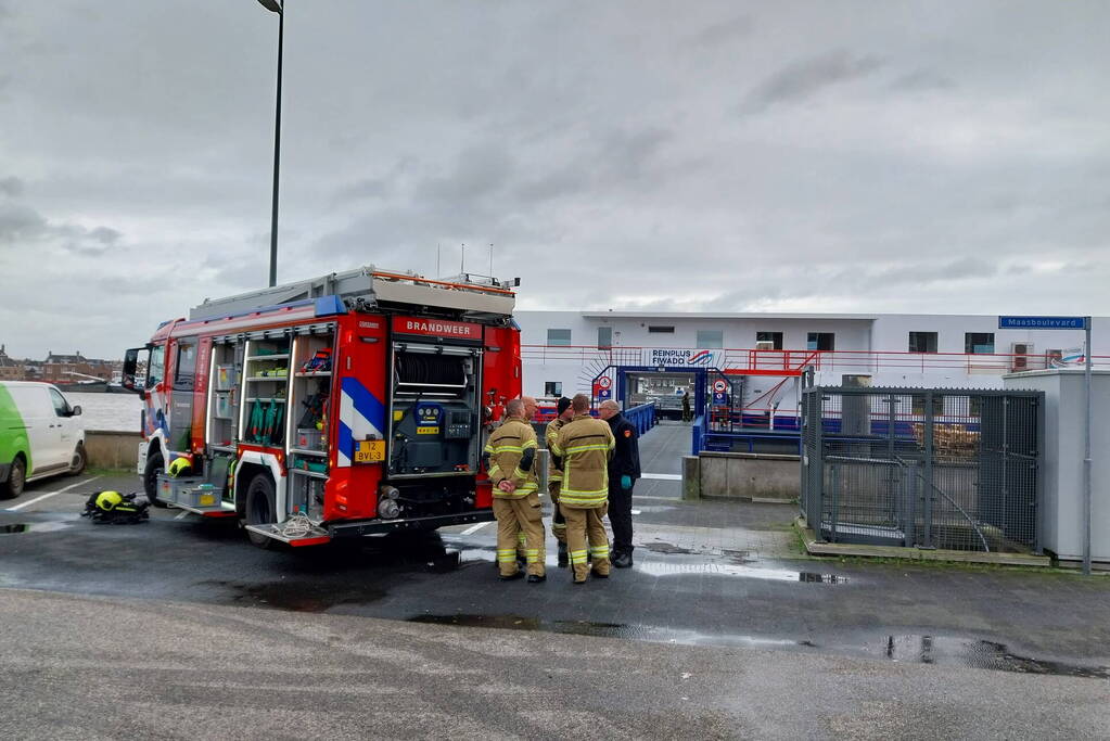 Brand aan boord van bunkerschip