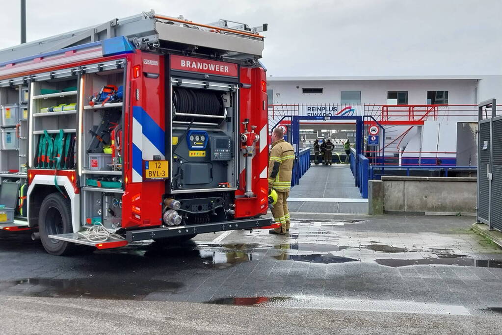 Brand aan boord van bunkerschip