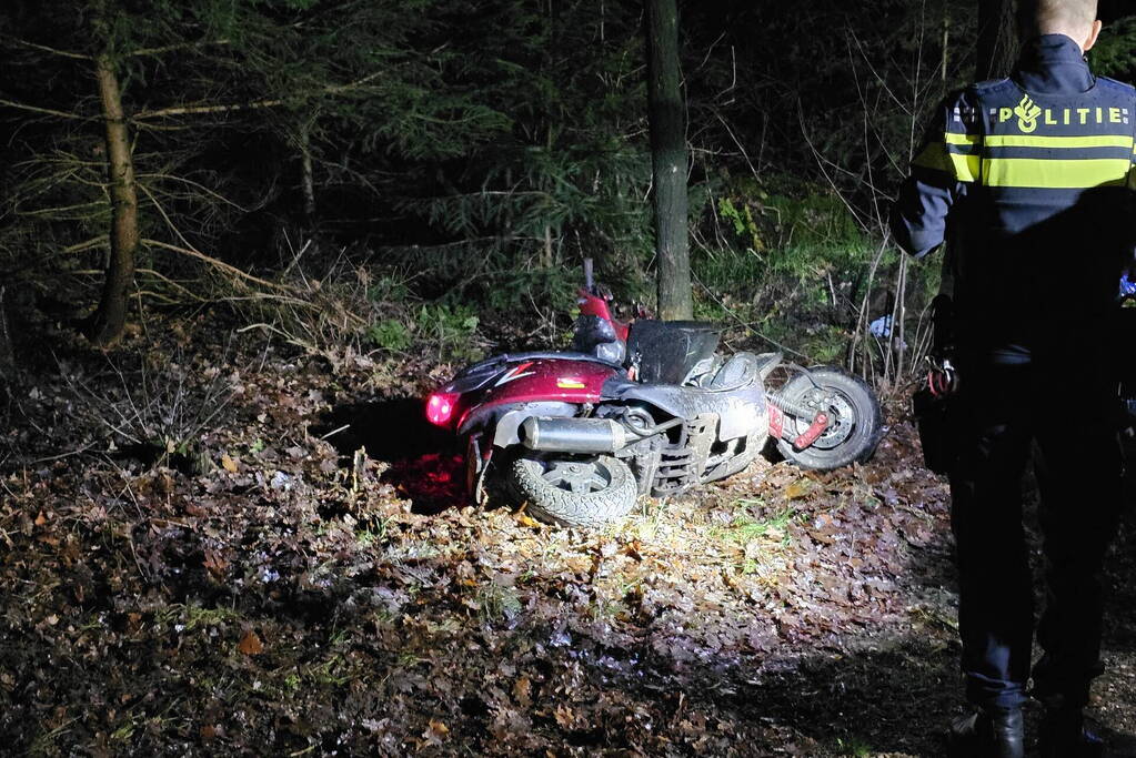 Ernstig eenzijdig ongeval met scooter