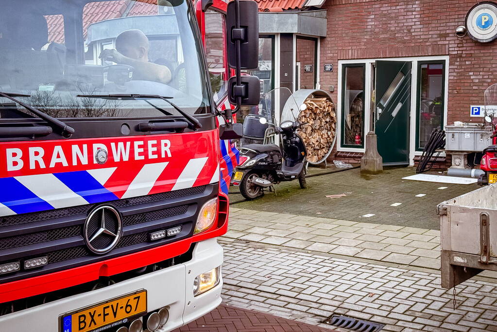 Brand in woning snel geblust