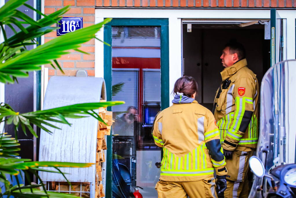 Brand in woning snel geblust