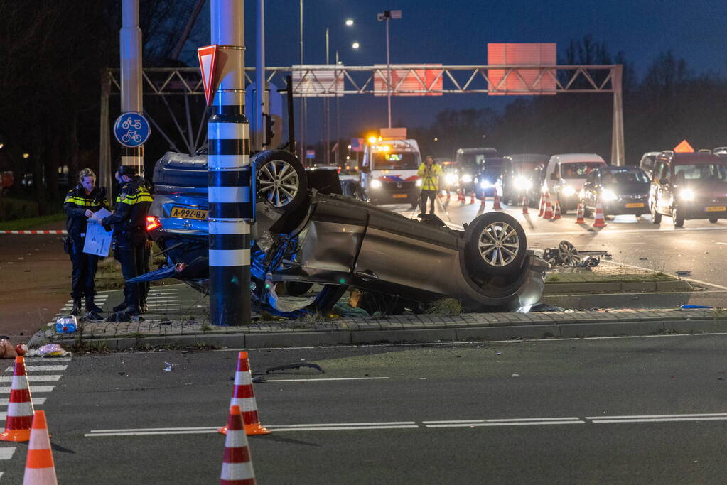 Drie gewonden bij ongeval op kruising