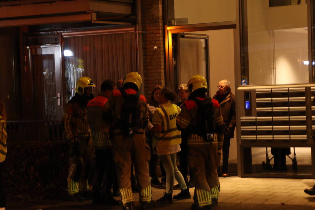 Brand in keuken van appartementencomplex