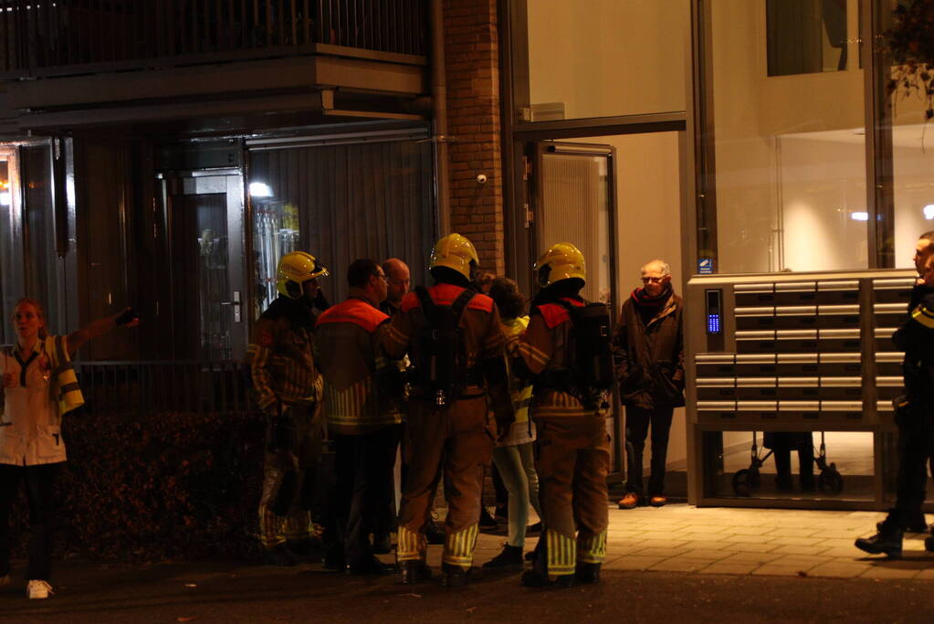 Brand in keuken van appartementencomplex