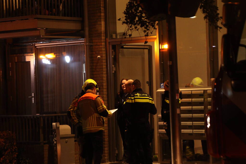 Brand in keuken van appartementencomplex