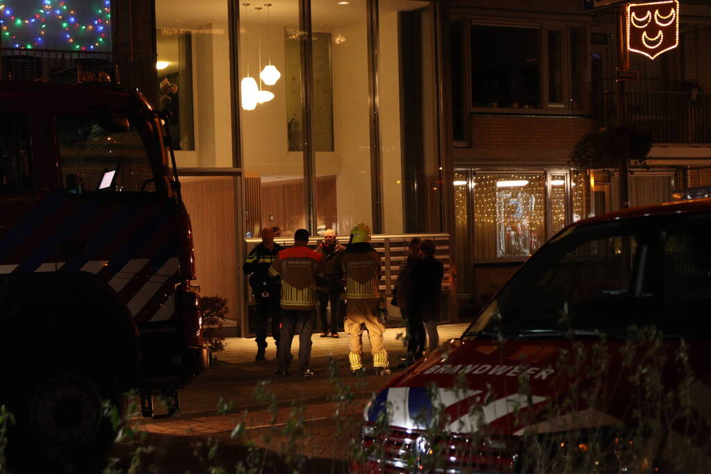 Brand in keuken van appartementencomplex