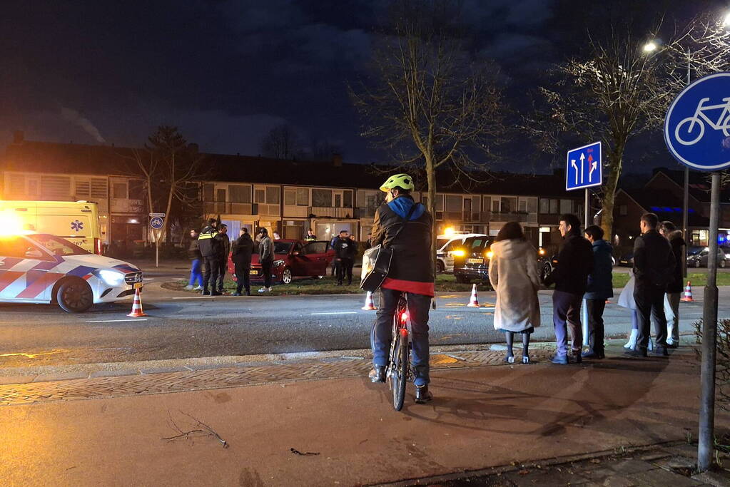 Schade na kop-staart aanrijding