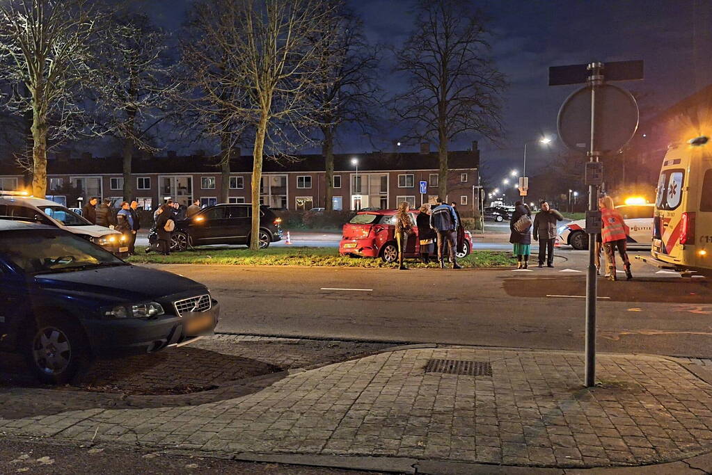 Schade na kop-staart aanrijding