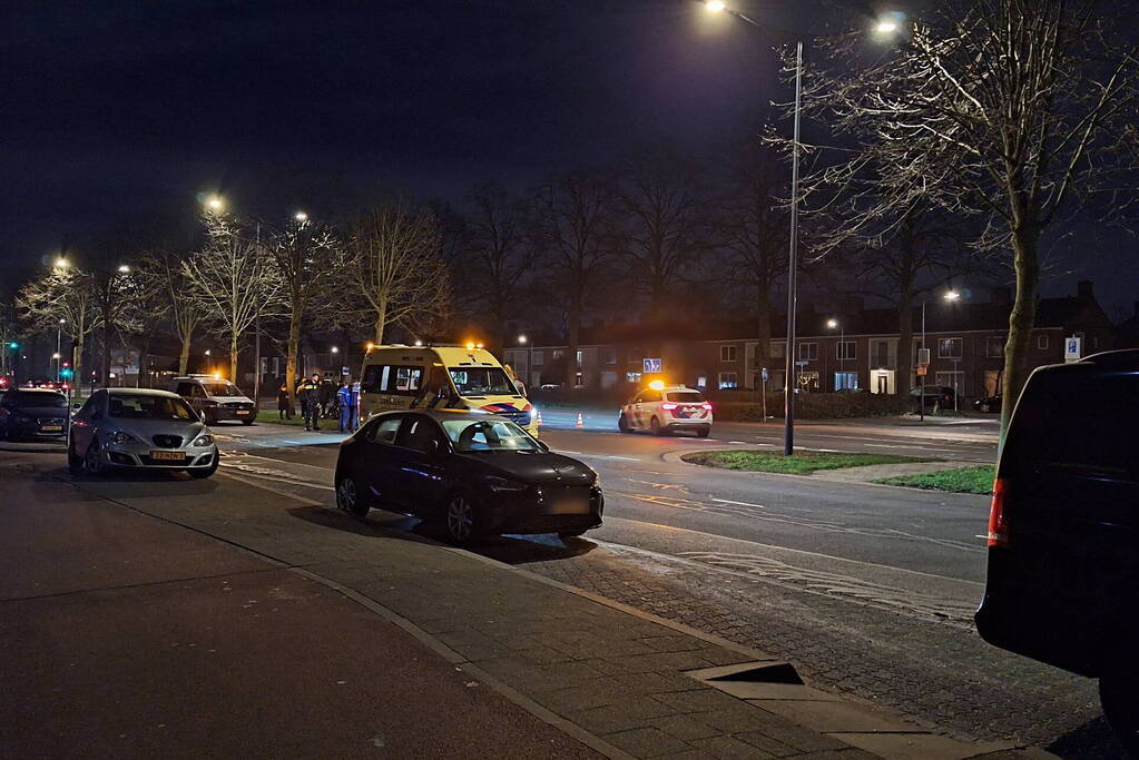 Schade na kop-staart aanrijding