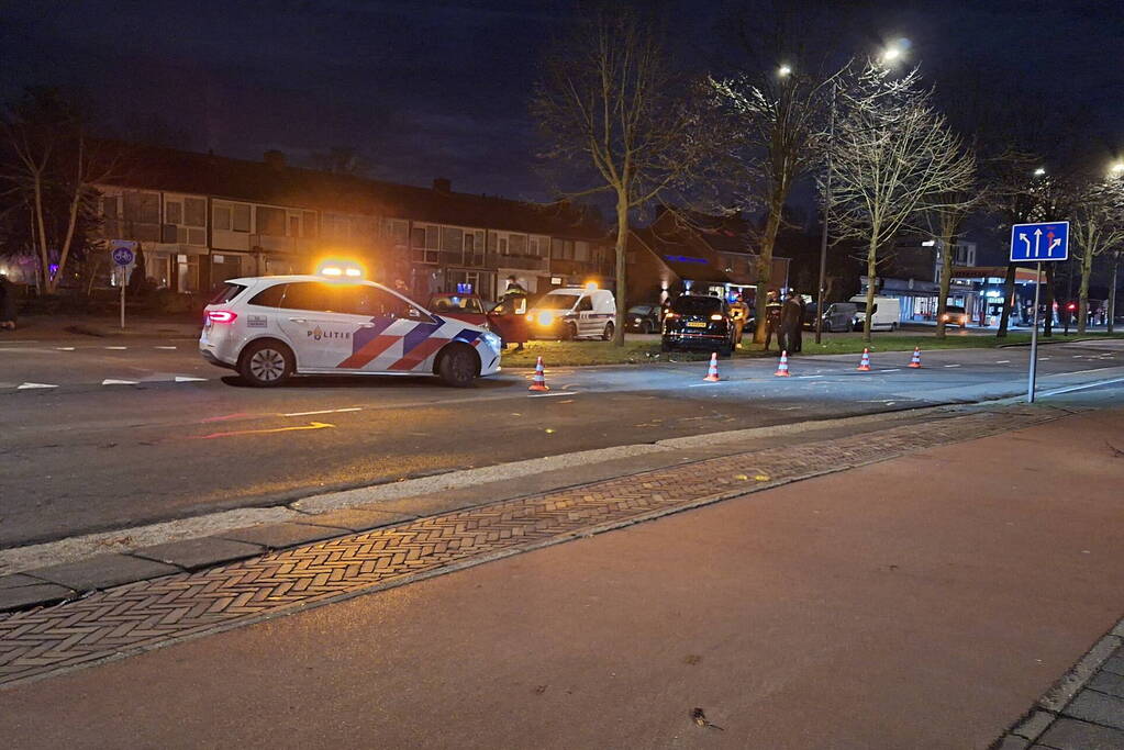 Schade na kop-staart aanrijding