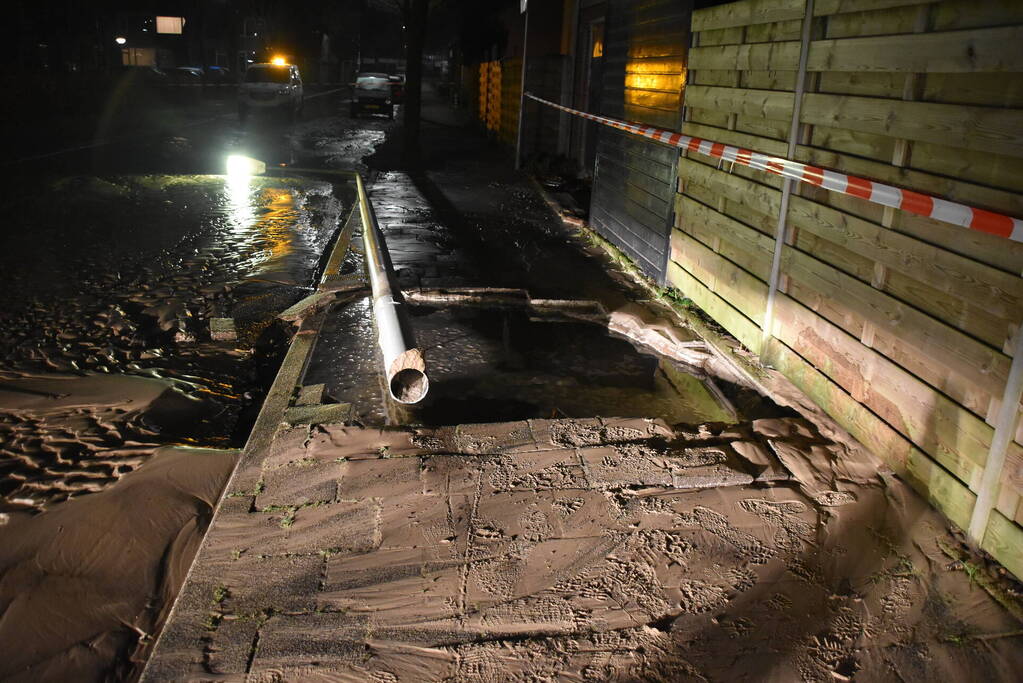 Huishoudens zonder water na leidingbreuk