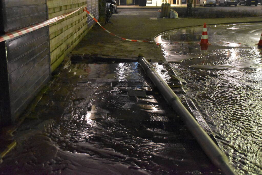 Huishoudens zonder water na leidingbreuk