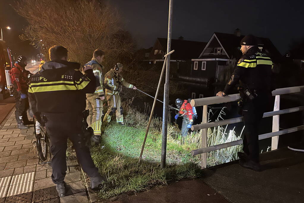 Duikers kammen sloot uit na aantreffen fiets