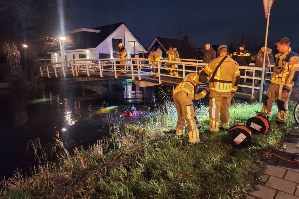 Duikers kammen sloot uit na aantreffen fiets