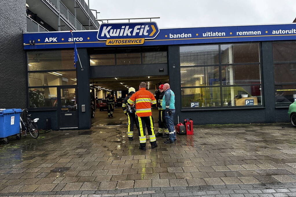 Kwikfit ontruimd vanwege hoge concentratie Koolmonoxide