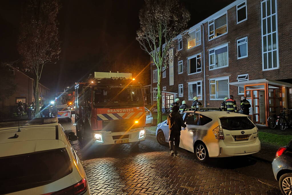 Bewoner aangehouden na brandmelding