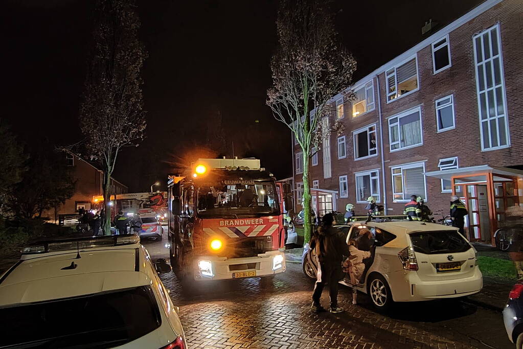 Bewoner aangehouden na brandmelding