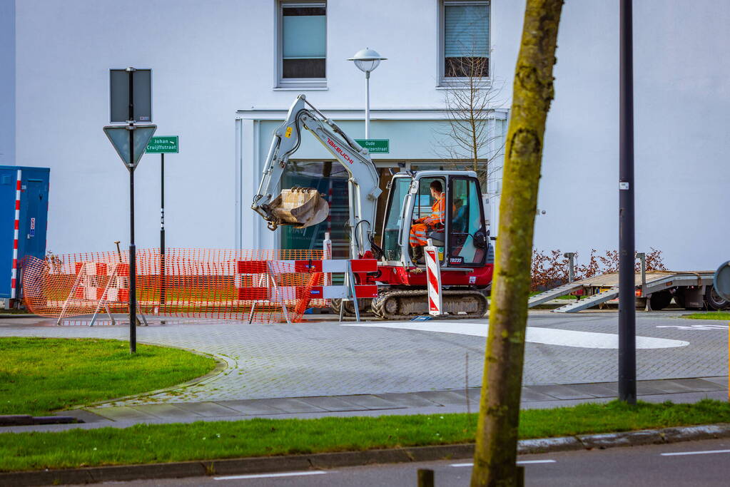 Waterleidingbreuk nabij 'Urban Villa' zorgt even voor minder drinkwater