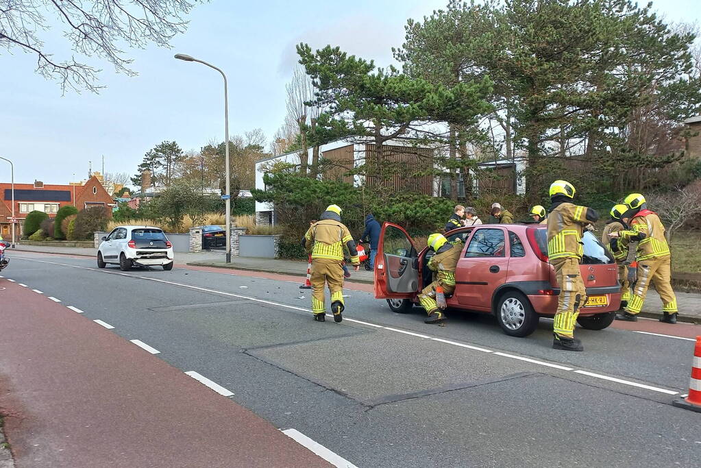 Gewonde bij ongeval tussen twee voertuigen