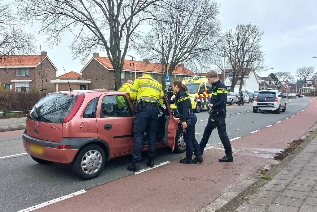 Gewonde bij ongeval tussen twee voertuigen