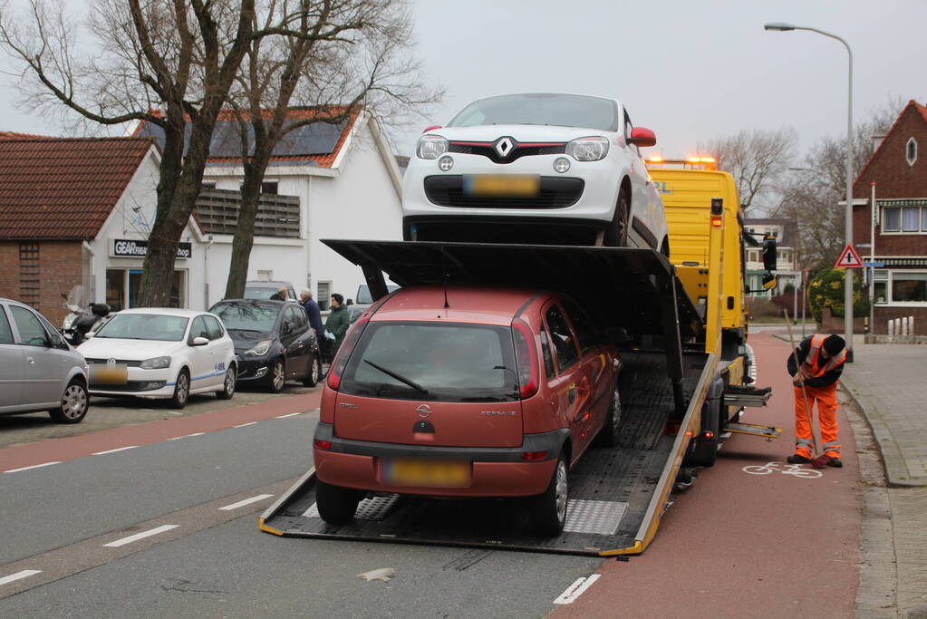 Gewonde bij ongeval tussen twee voertuigen