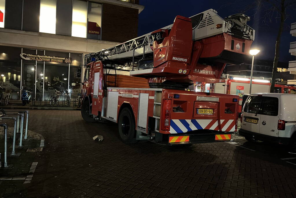 Onderzoek naar rookontwikkeling bij winkelcentrum