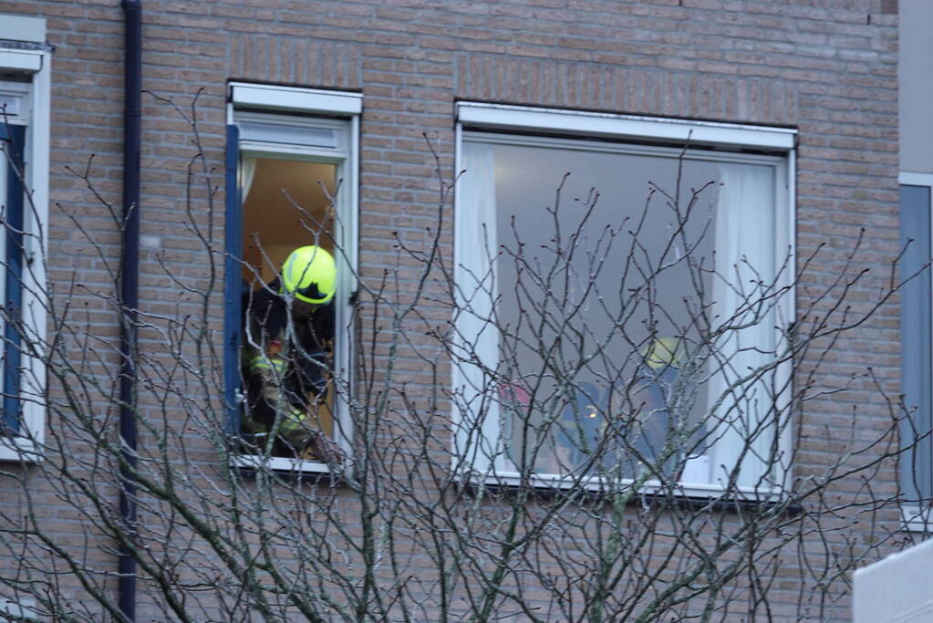 Rookontwikkeling door brand in magnetron in woon-zorgcomplex