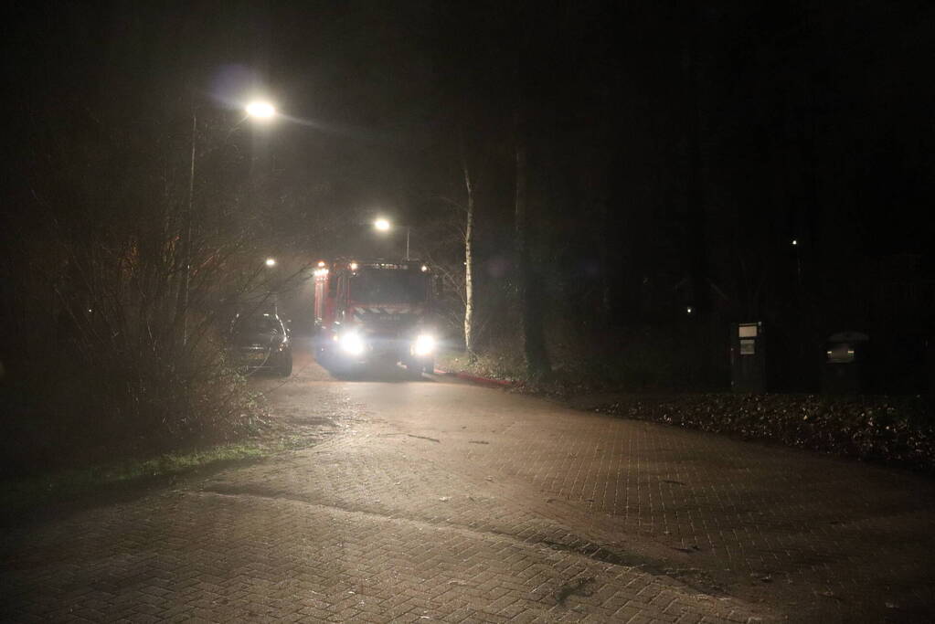 Veel rookontwikkeling bij brand in container