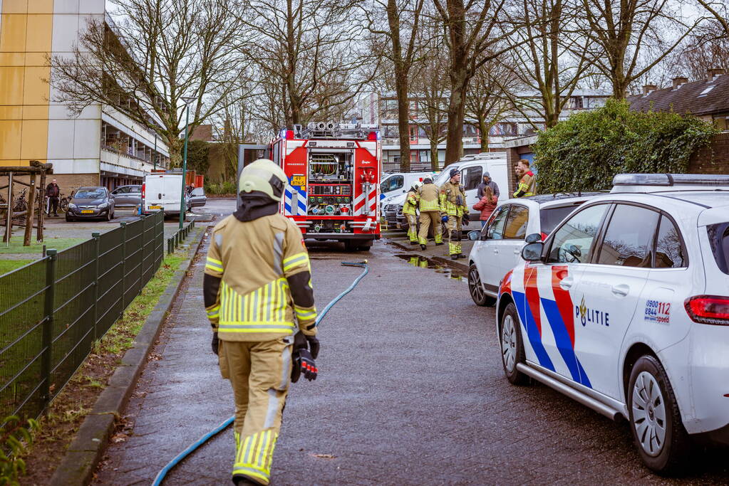 Vergeten pan zorgt voor brand